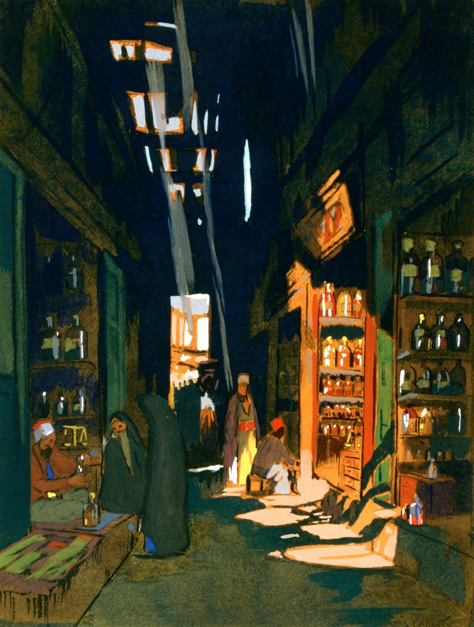 Parfüm Tüccarı, 1928 by Louis Cabanes