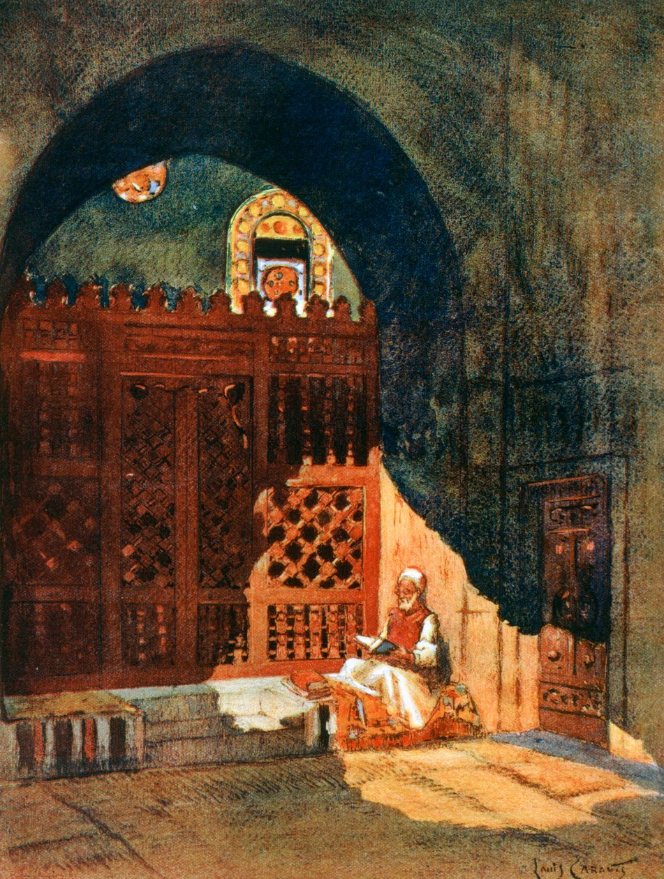 Camide Kuran Okumak, Kahire, Mısır, 1928 by Louis Cabanes