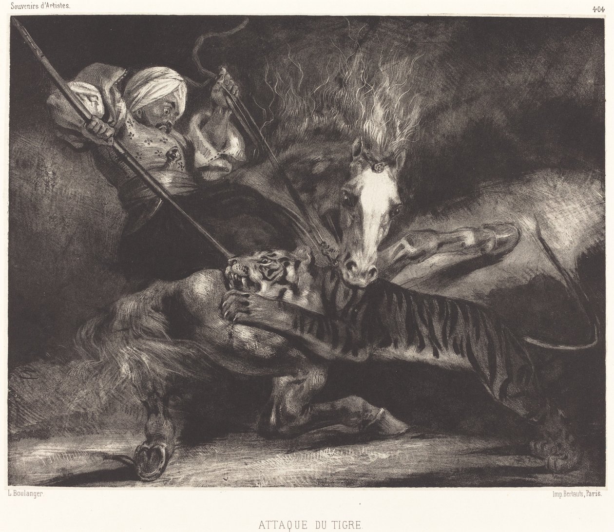kaplan saldırısı by Louis Candide Boulanger