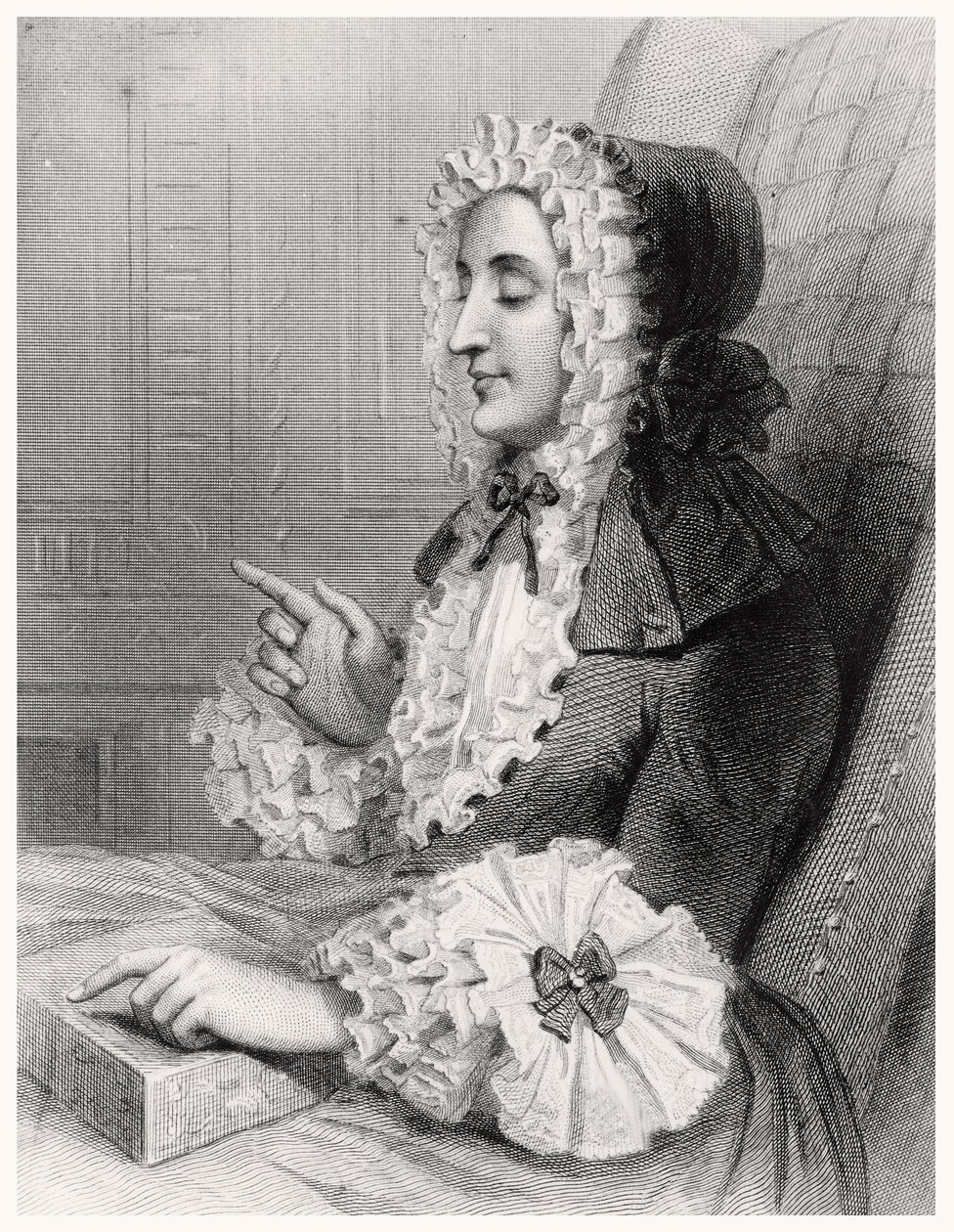 Madam du Deffand, kör by Louis Carrogis Carmontelle