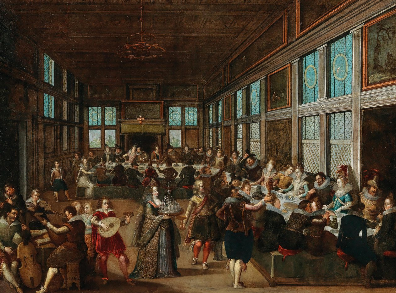 Düğün topluluğu, 1605. by Louis Caullery de
