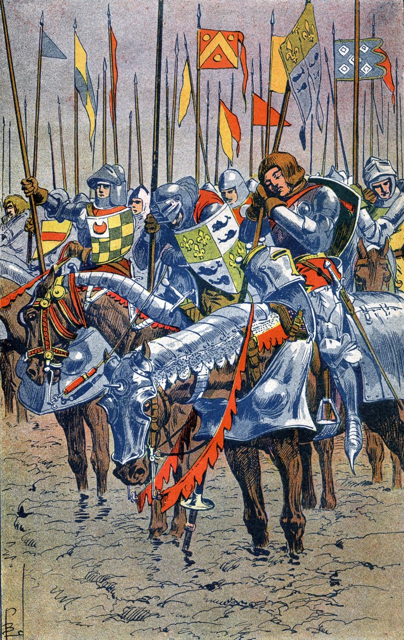 Agincourt Savaşı by Louis Charles Bombled