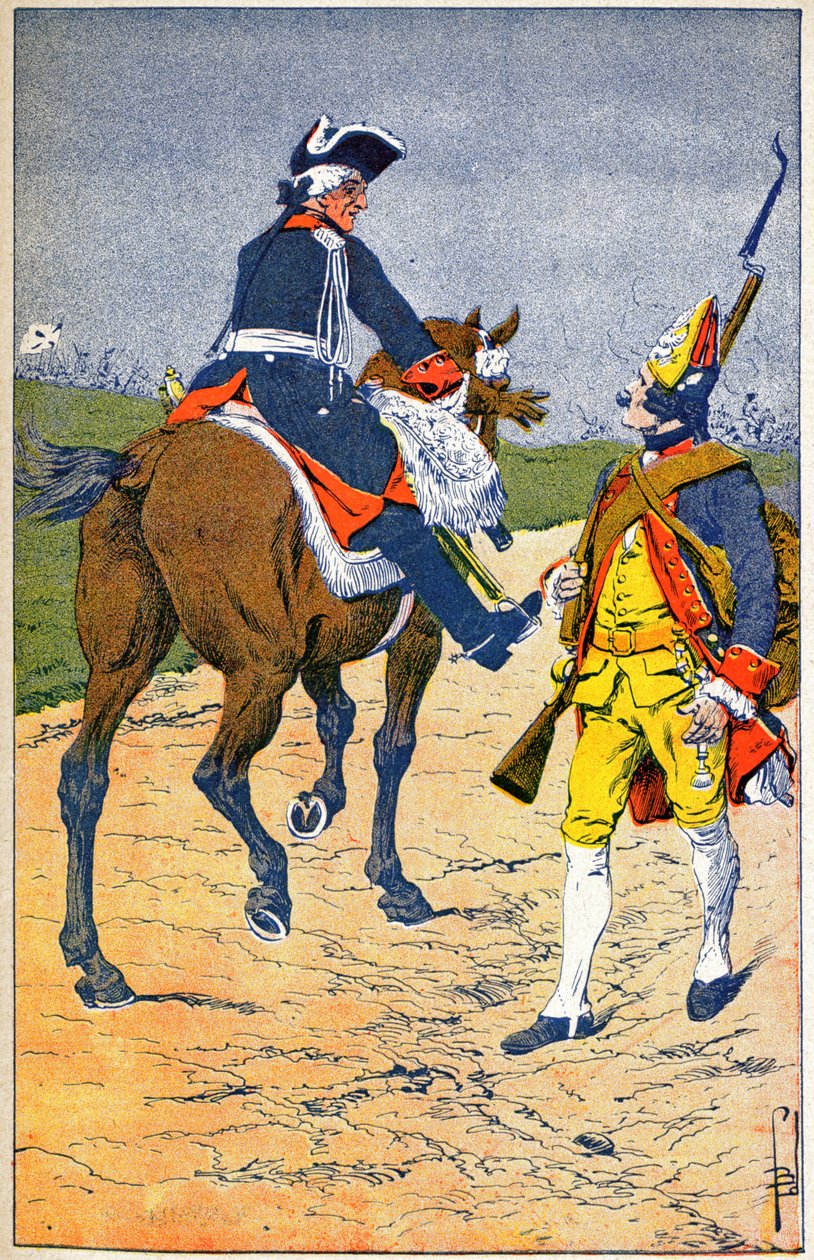 Prusya Kralı II. Friedrich by Louis Charles Bombled