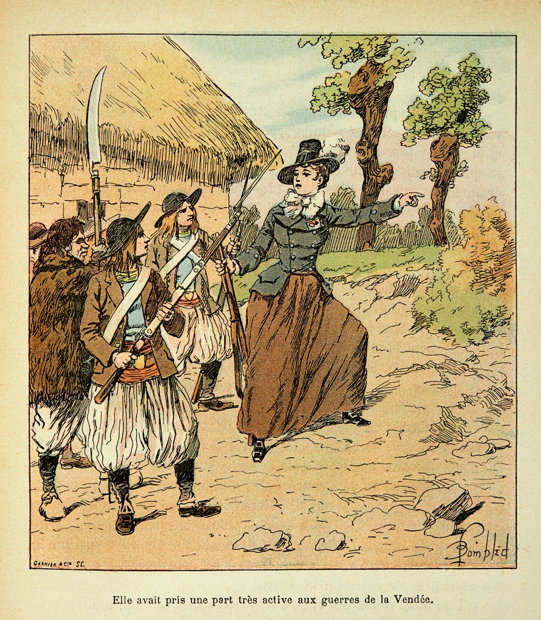 Illustration by Bombled Louis (1862-1927) from the book “The Memorial of Saint Helene” by Count Emmanuel de Las Cases (1766-1842): War of Vendee, Private Collection by Louis Charles Bombled