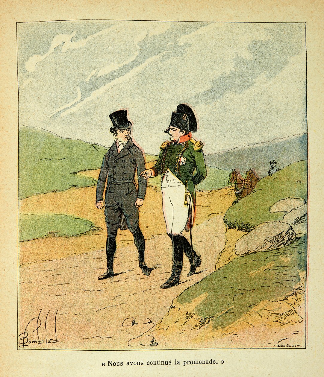 Kont Emmanuel de Las Cases (1766-1842): Las Cases et Napoleon a Ste Helene, Özel Koleksiyon by Louis Charles Bombled