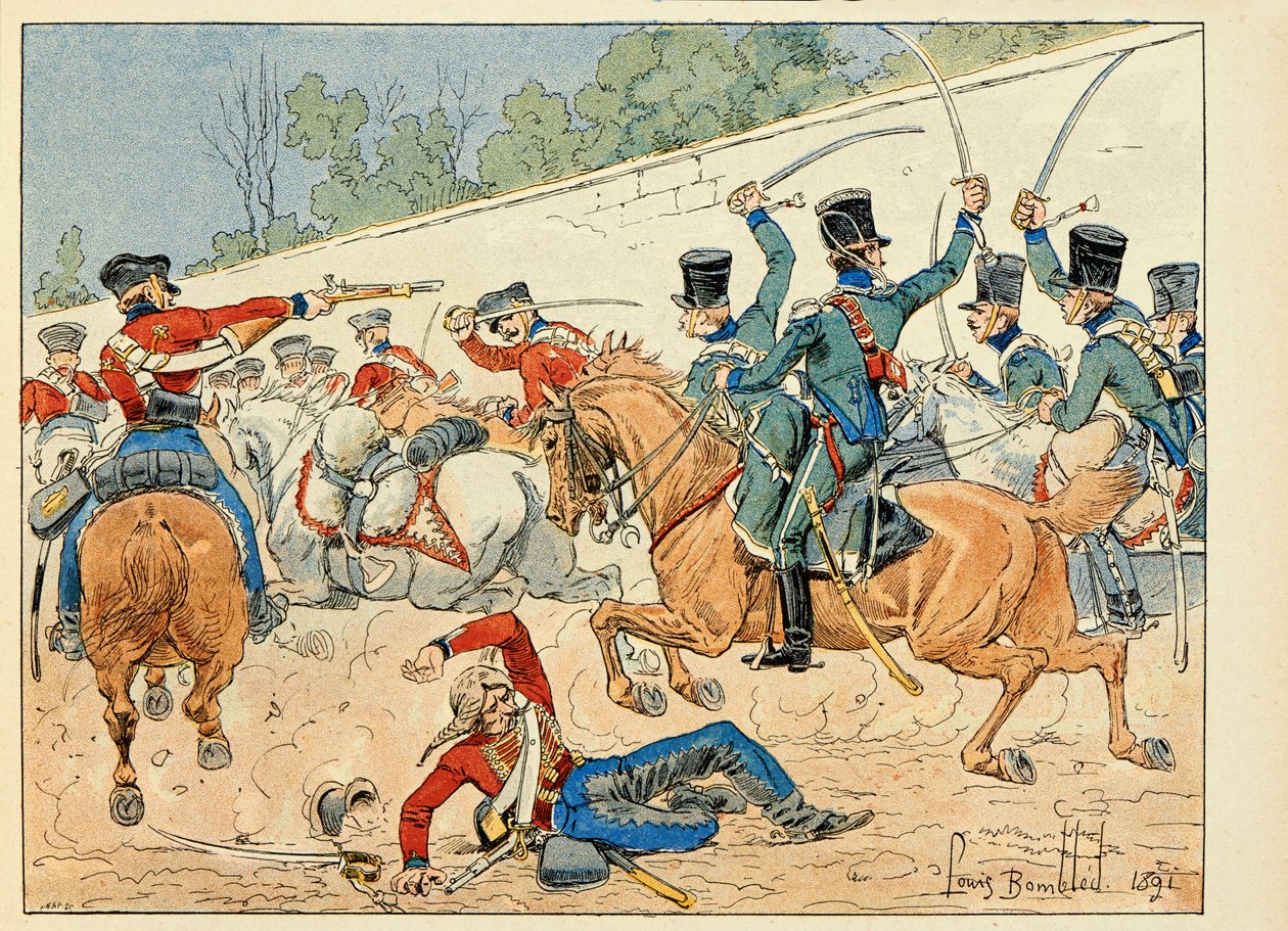 "Les heros du Siecle" kitabından alınan illüstrasyon, Dick de Lonlay