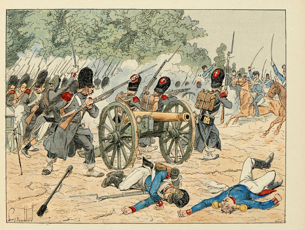 "The Heros of the Siecle" kitabından alınan illüstrasyon, Dick de Lonlay