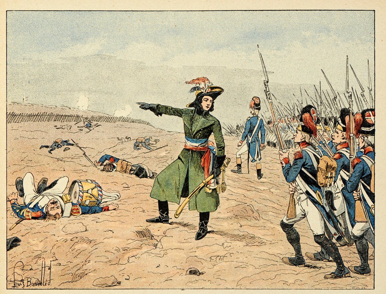 "The Heros of the Siecle" kitabından alınan illüstrasyon, Dick de Lonlay