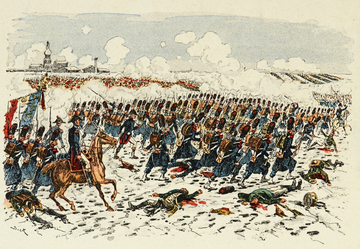Illustration taken from the book “The Heros of the century”, anecdotal recits by Dick de Lonlay and illustrated by Louis Bombled (1862-1927) by Louis Charles Bombled
