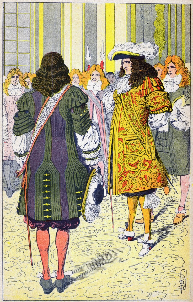 Louis XIV ve Hollanda Büyükelçisi by Louis Charles Bombled