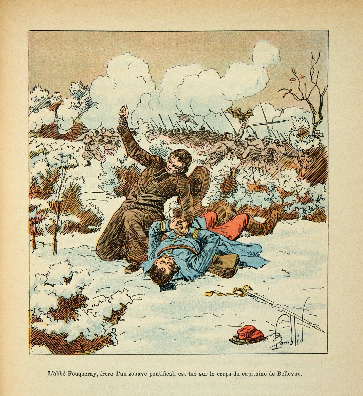 Eugene Çavuş tarafından Loire Armee, dit Grenest, Louis Bombled (1862-1927) tarafından resmedildi (Fransız-Alman Savaşı; 1870-1871 seferi): Papalık bir Zouave
