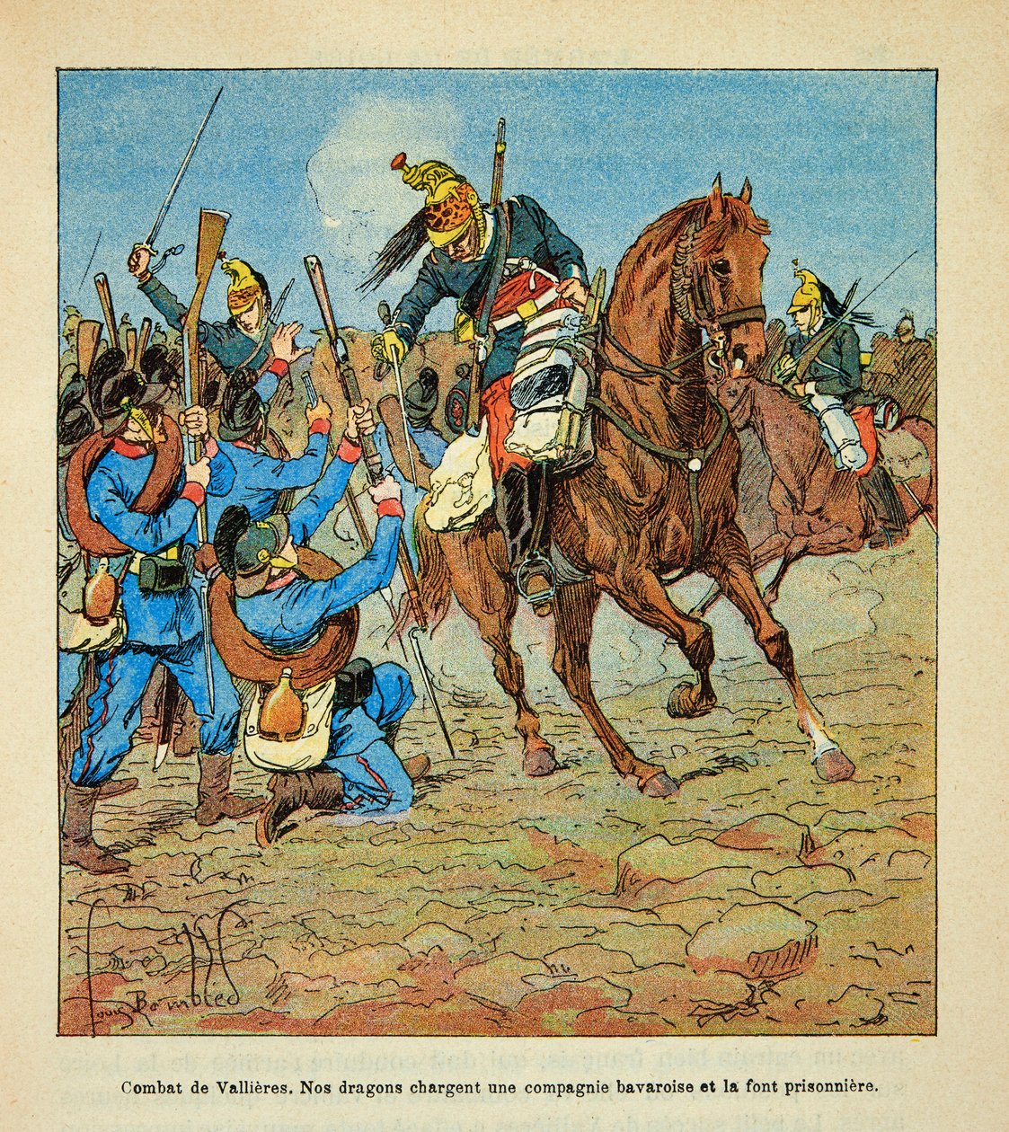 Eugene Sergent tarafından Grenest olarak bilinen, Louis Bombled (1862-1927) (Fransız-Alman Savaşı; 1870-1871 seferi) tarafından resmedilen The Armee of the Loire: Kasım 1870