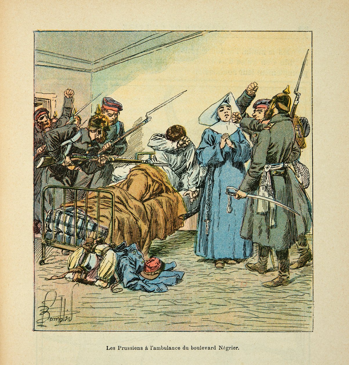 Louis Bombled (1862-1927) (Fransız-Alman Savaşı; 1870-1871 seferi) tarafından resmedilen Grenest olarak bilinen Eugene Sergent tarafından Loire Armee: Ocak 1871
