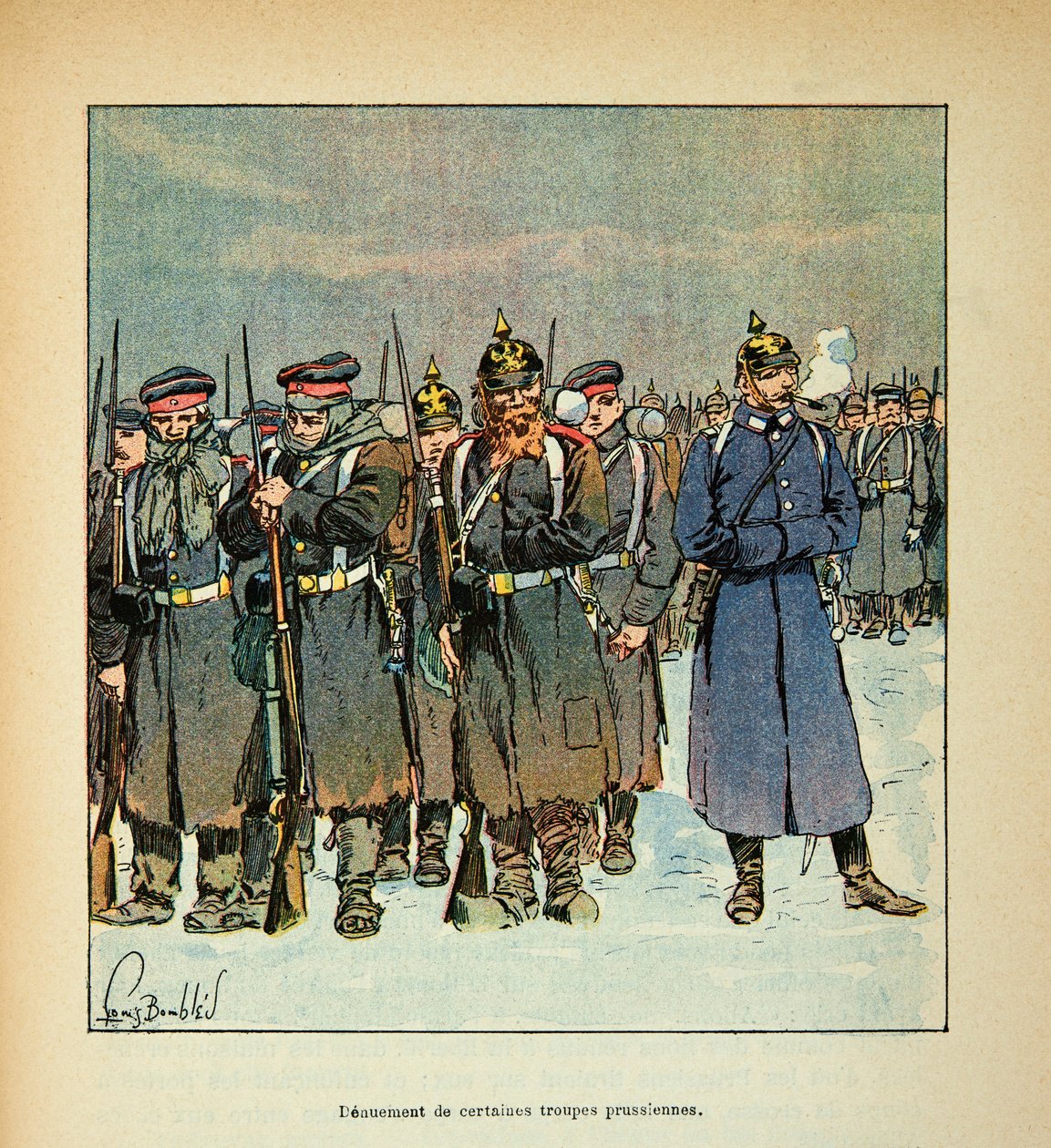 Louis Bombled (1862-1927) tarafından resmedilen, Grenest olarak bilinen Eugene Sergent tarafından Loire Armee (Fransız-Alman Savaşı; 1870-1871 seferi): 1870