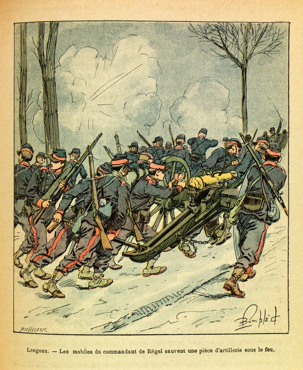 Louis Bombled (1862-1927) (Fransız-Alman Savaşı; 1870-1871 seferi) tarafından resmedilen Grenest olarak bilinen Eugene Çavuş