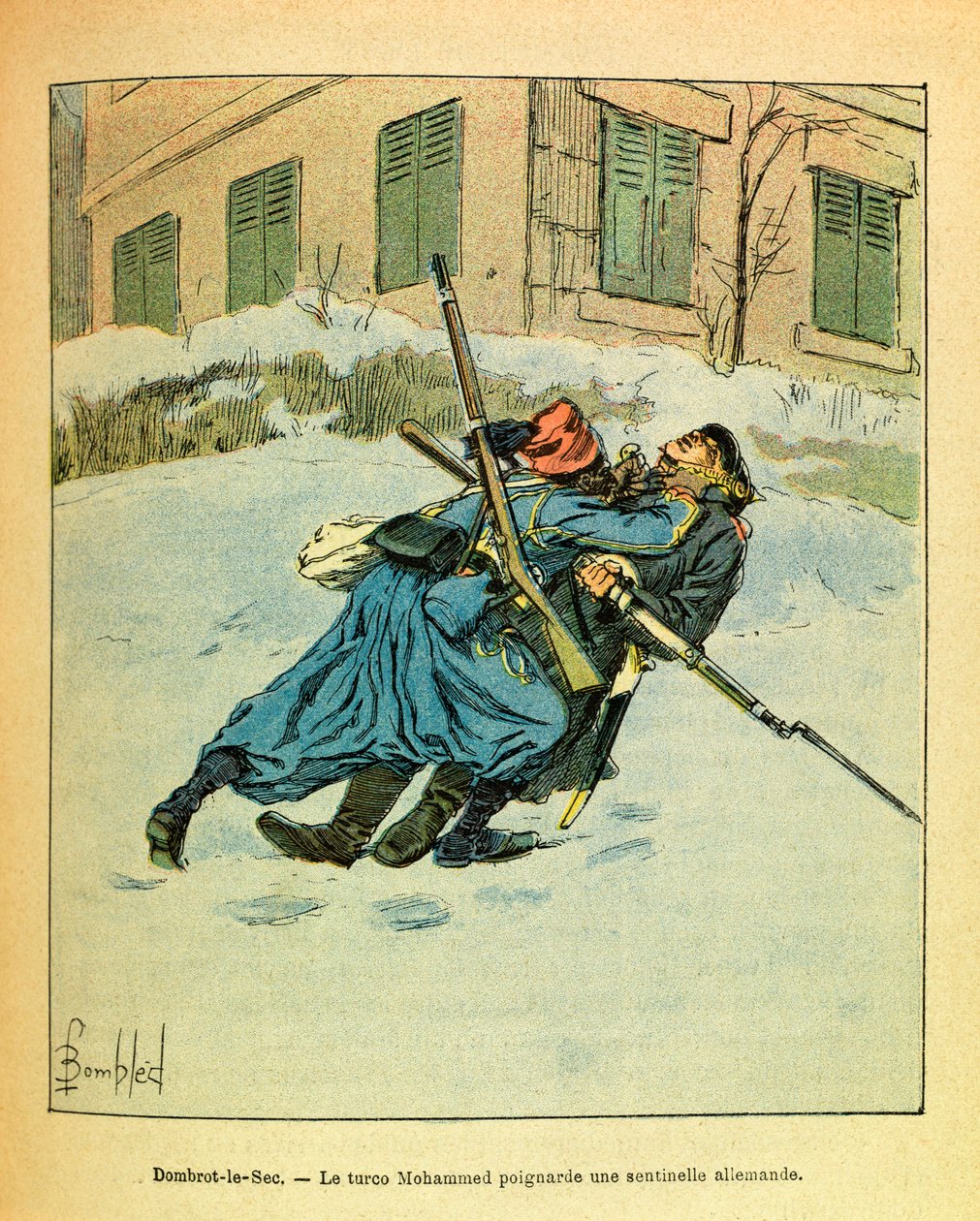 Útsýni yfir Grottaferrata klaustrið, 1844 by Louis Charles Bombled