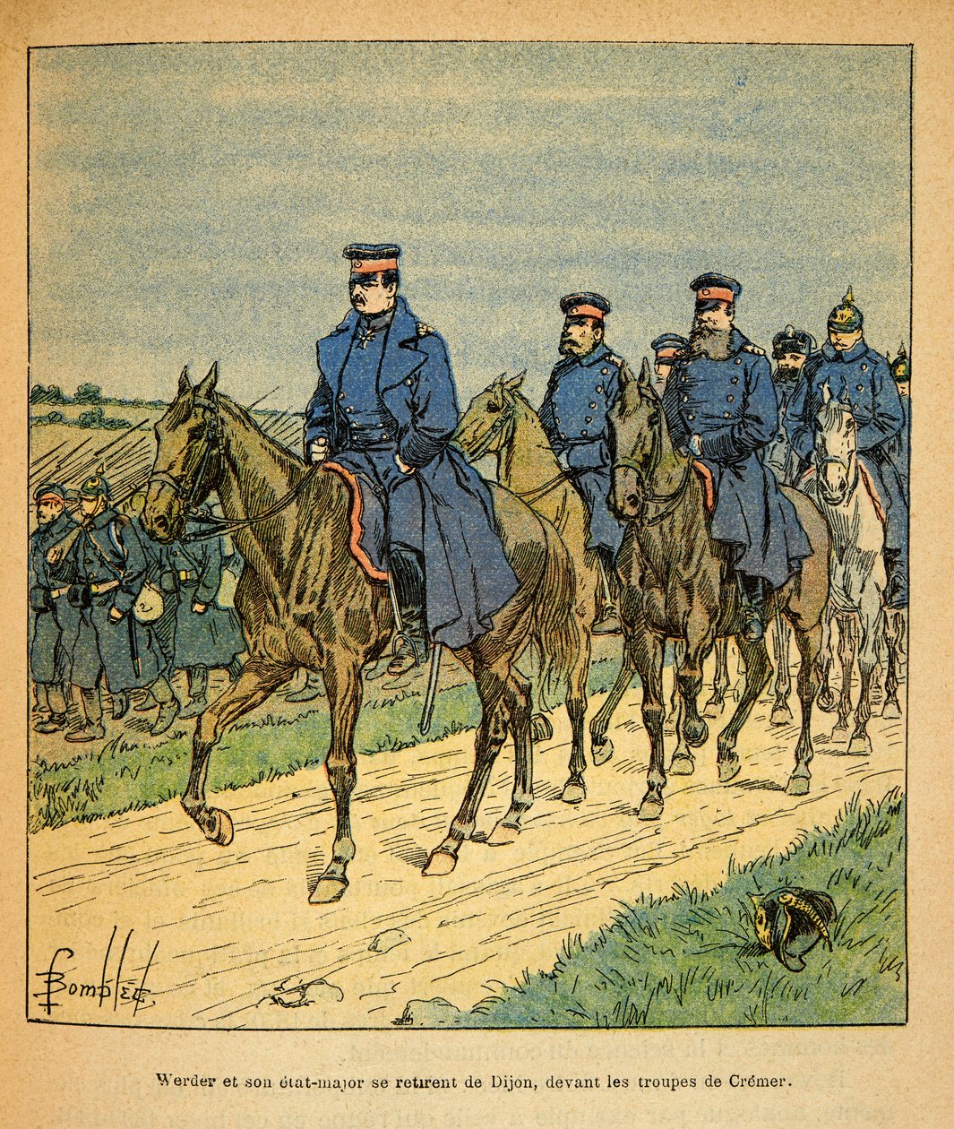 Louis Bombled (1862-1927) (Fransız-Alman Savaşı; 1870-1871 seferi) tarafından resmedilen Grenest olarak bilinen Eugene Çavuş