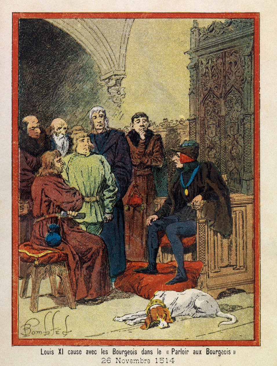 Louis Bombled (1862-1927) tarafından resmedilen A. Mercier tarafından Hotel de Ville de Paris