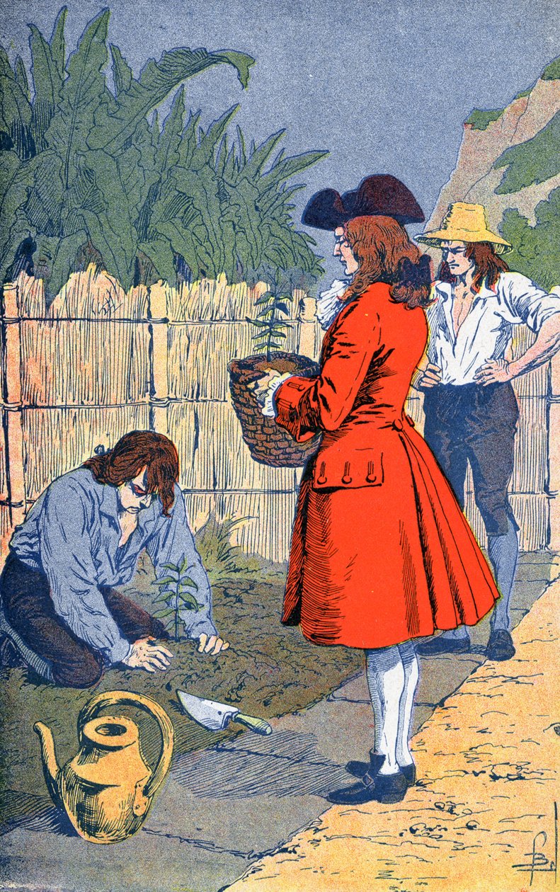 Clieux Şövalyesi kafeyi tanıtıyor by Louis Charles Bombled