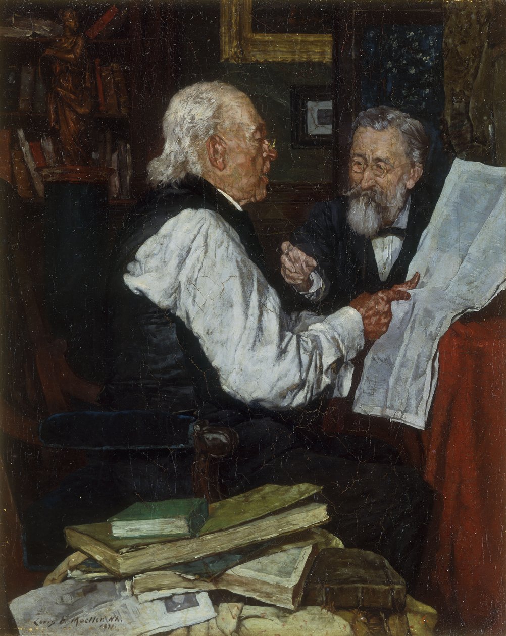 Haberleri Tartışırken: Argüman by Louis Charles Moeller