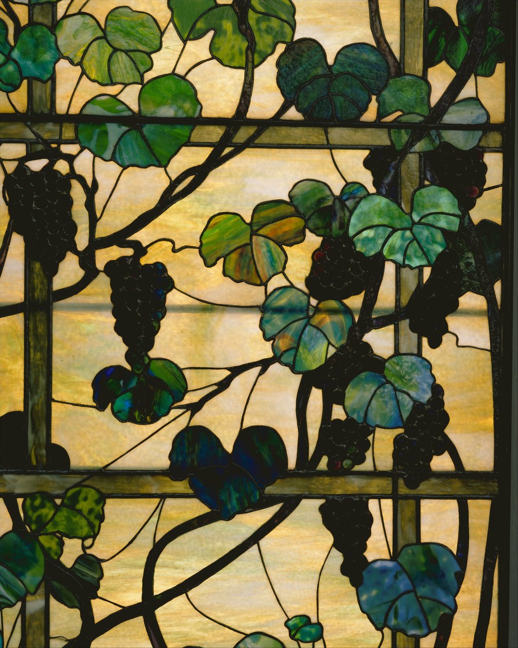 Asma Panosu, c.1902-15 (kurşunlu favrile cam) by Louis Comfort Tiffany