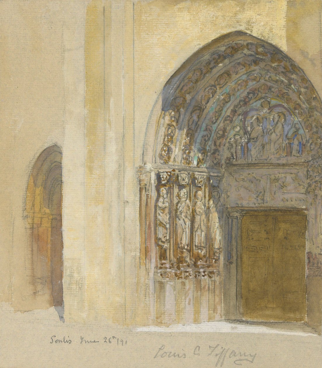 Senlis, 26 Haziran/91 by Louis Comfort Tiffany