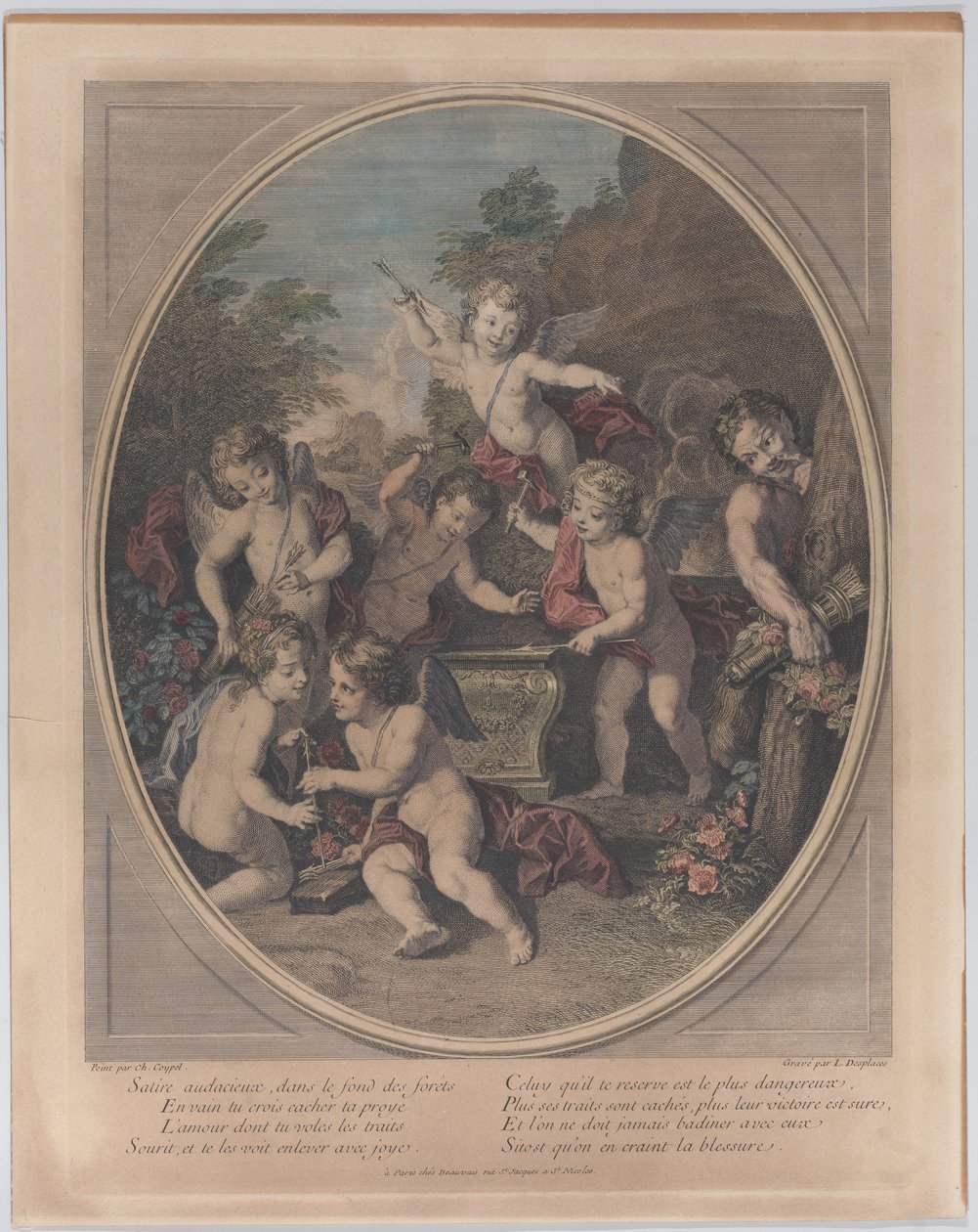 Ormanın derinliklerinde cesur hiciv, ormanın derinliklerinde cesur hiciv, 1714-39. by Louis Desplaces