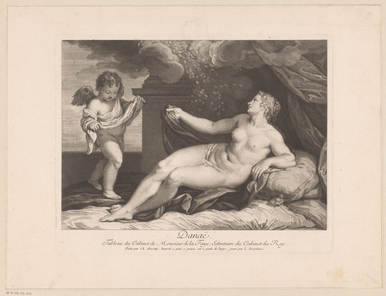 Jüpiter ve Danaë by Louis Desplaces