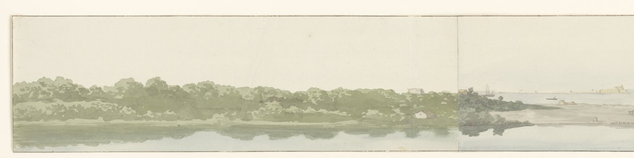 Haven van Brindisi Brindisi Limanı'nın Görünümü (nesne üzerinde başlık) İtalya, Sicilya ve Malta'da Seyahatler - 1778 (dizi başlığı) by Louis Ducros