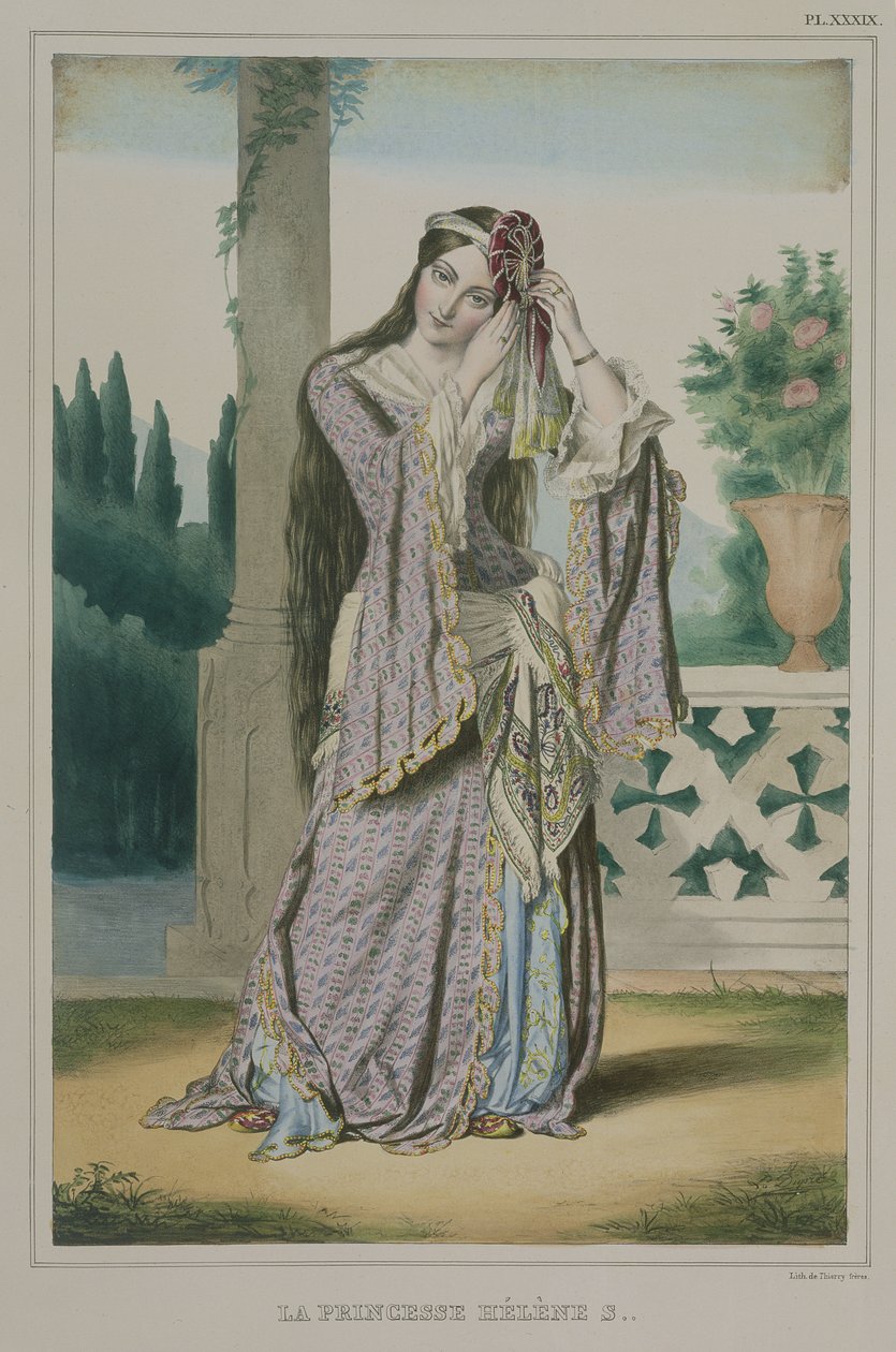 Prenses Helen, Thierry Brothers tarafından oyulmuş, 1825 by Louis Dupré