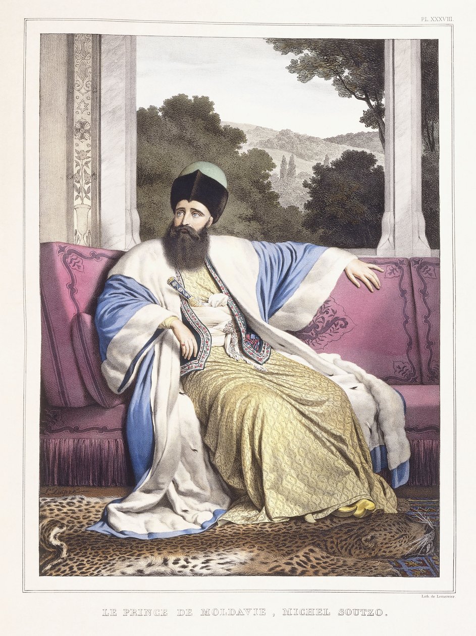 Moldova Prensi Michael Soutzo; Moldavya Prensi, Michel Soutzo, 1825-1837 by Louis Dupré