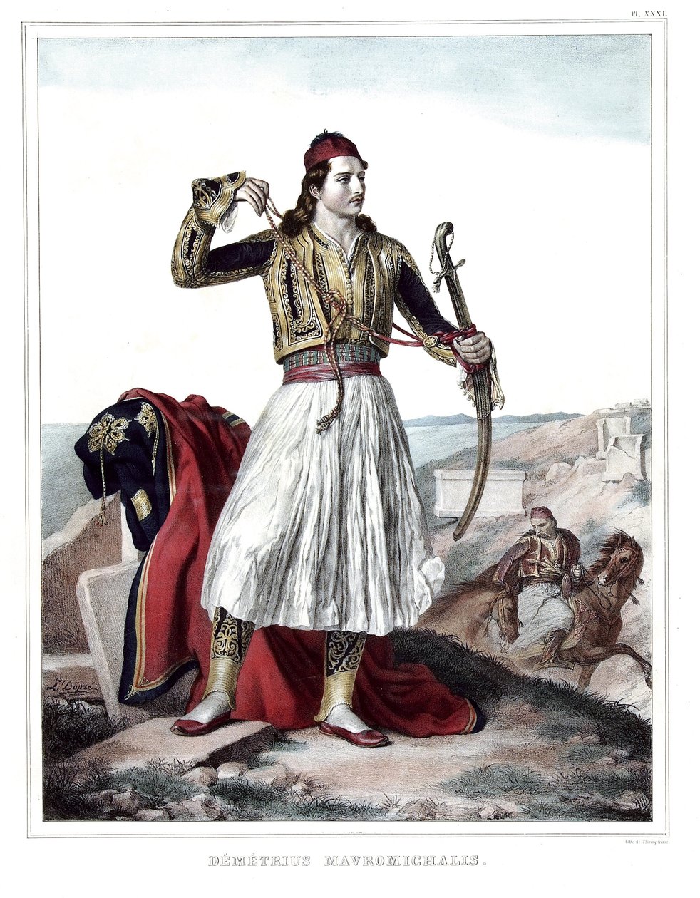 Demetrius Mavromichalis, Yunan askeri ve vatansever. "" Atina ve Konstantinopolis