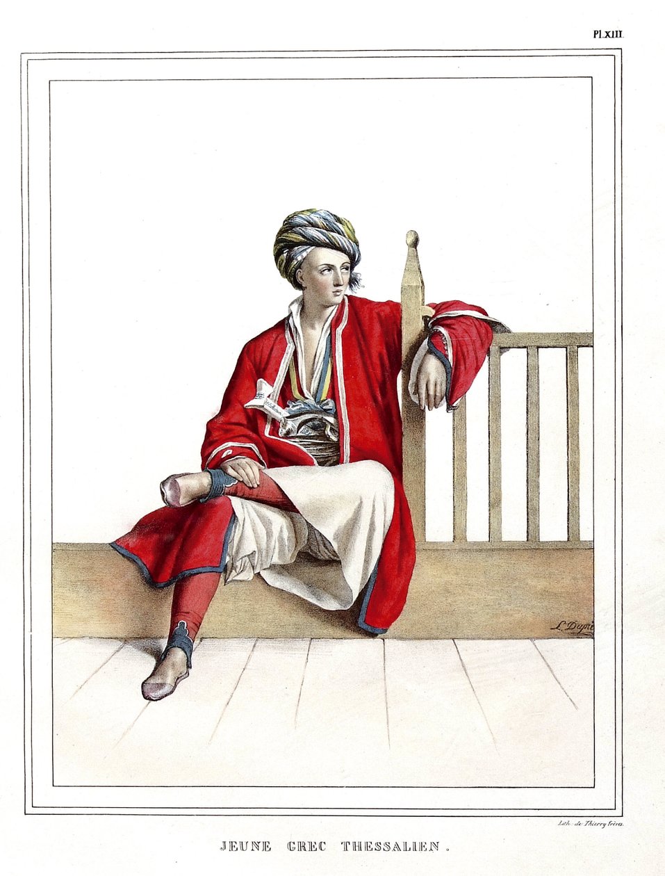 Genç Yunan Thessalian. “” Atina ve Konstantinopolis