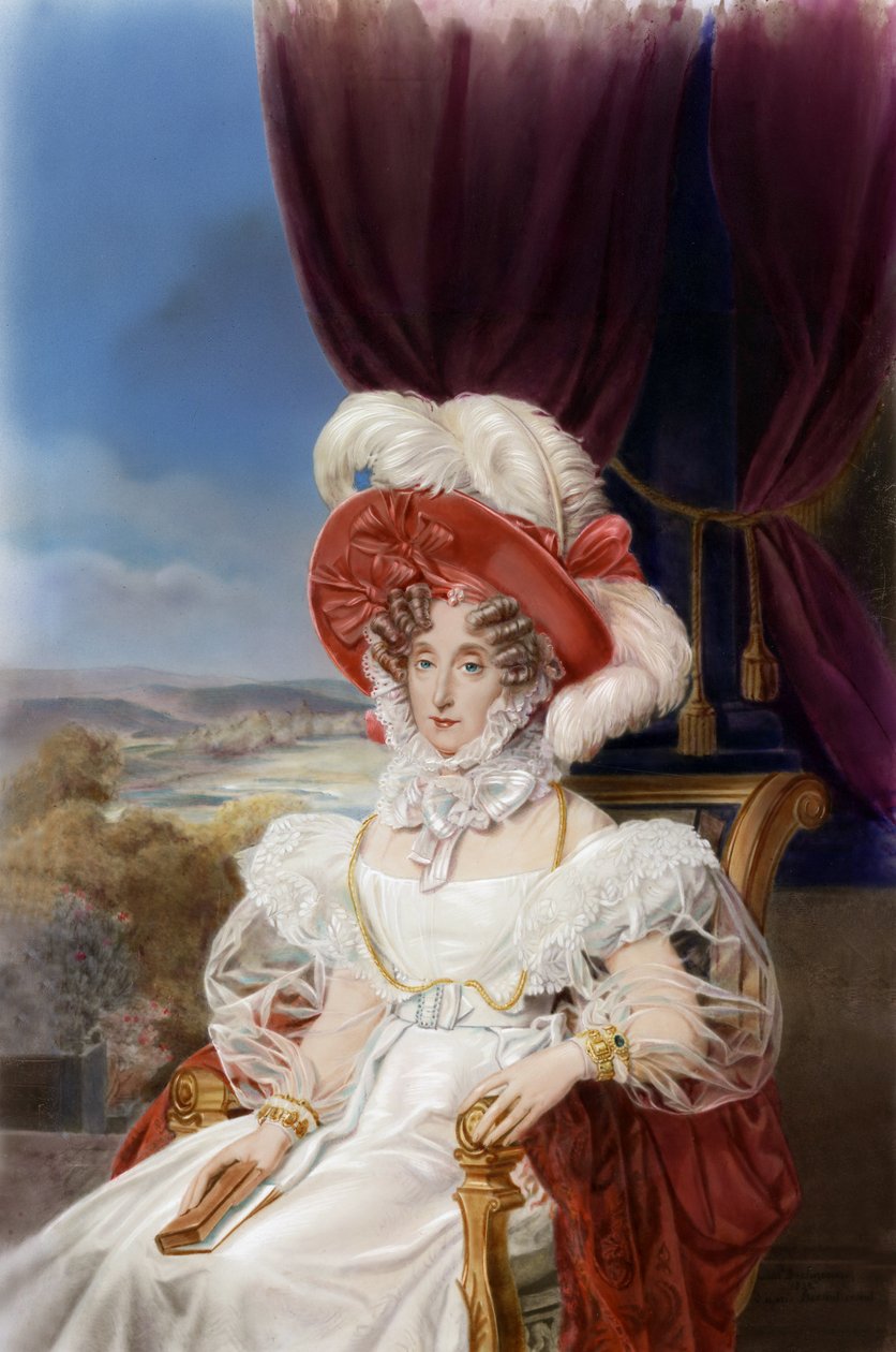 Kraliçe Marie-Amelie'nin portresi, 1839 dolayları (resim) by Louis Edouard Rioult