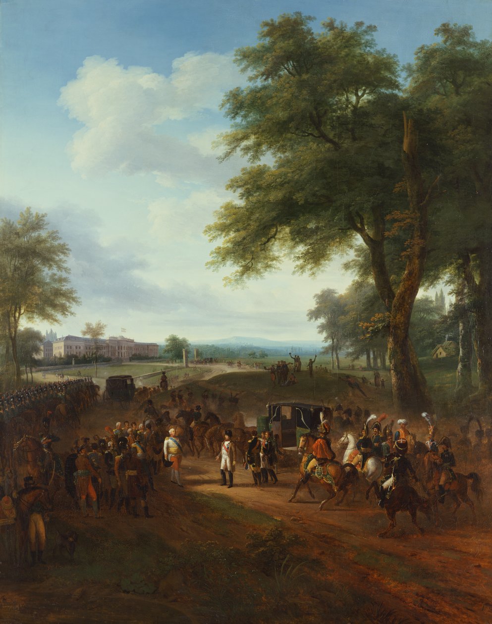 Napolyon, 2 Ekim'de Wurttemberg Dükü Frederick tarafından kabul edildi by Louis Etienne Watelet