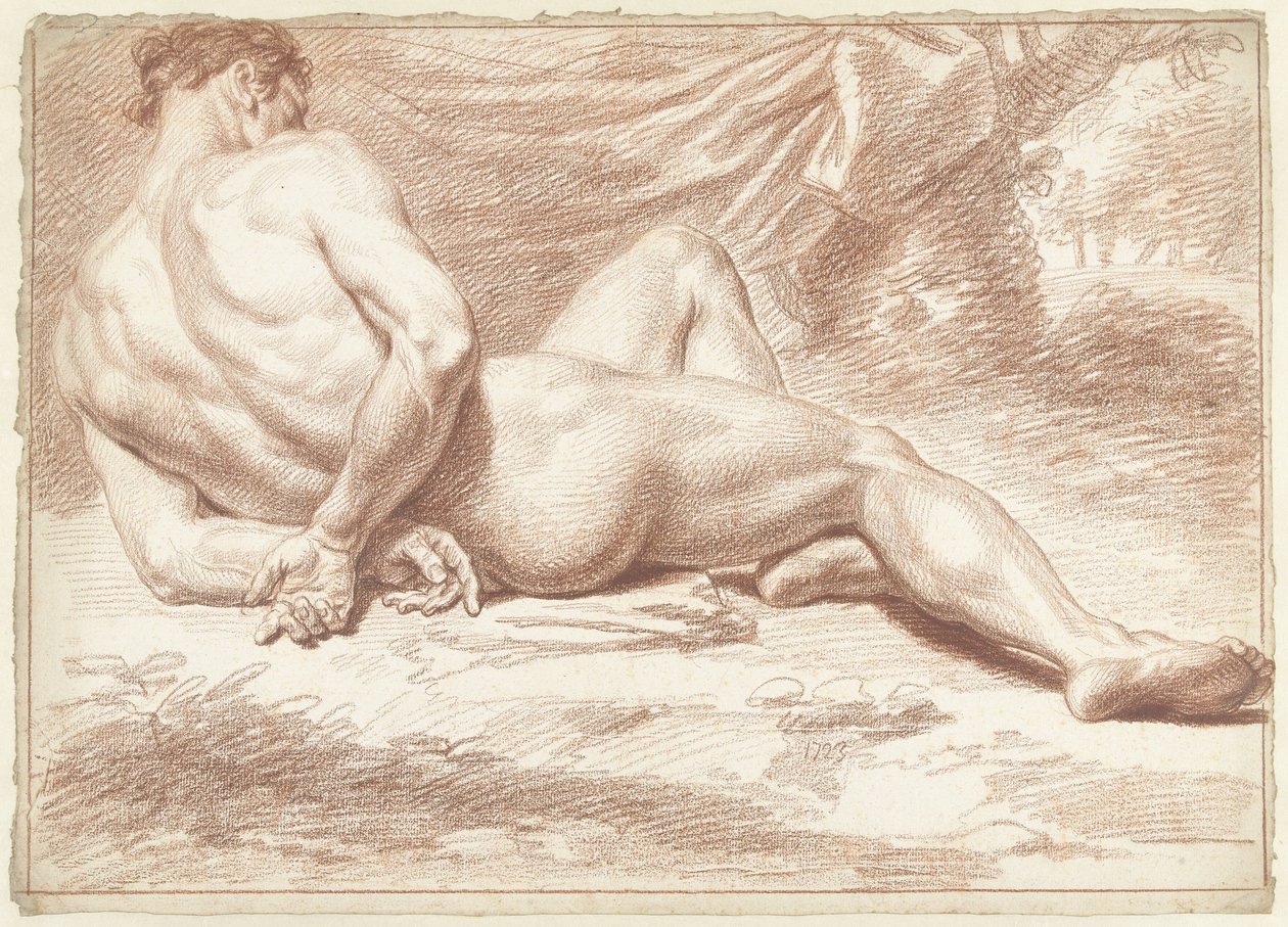 akademi çıplak by Louis Fabritius Dubourg