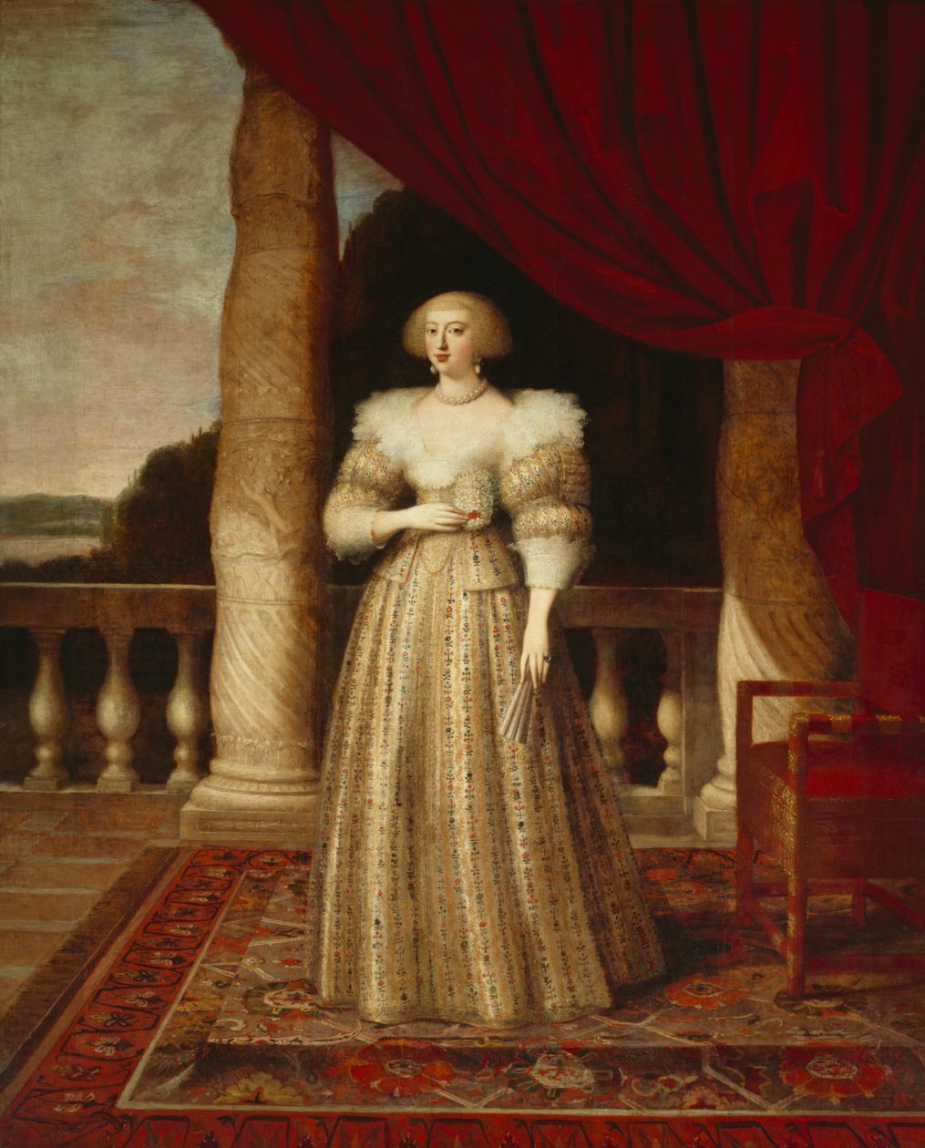 Avusturya Anne (tuval üzerine yağlıboya) by Louis Ferdinand (c.1612 89) Elle