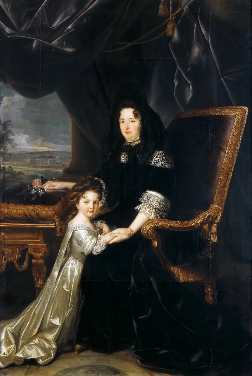 Françoise dAubigné, Marquise de Maintenon 1635-1719, yeğeniyle by Louis Ferdinand Elle the Younger