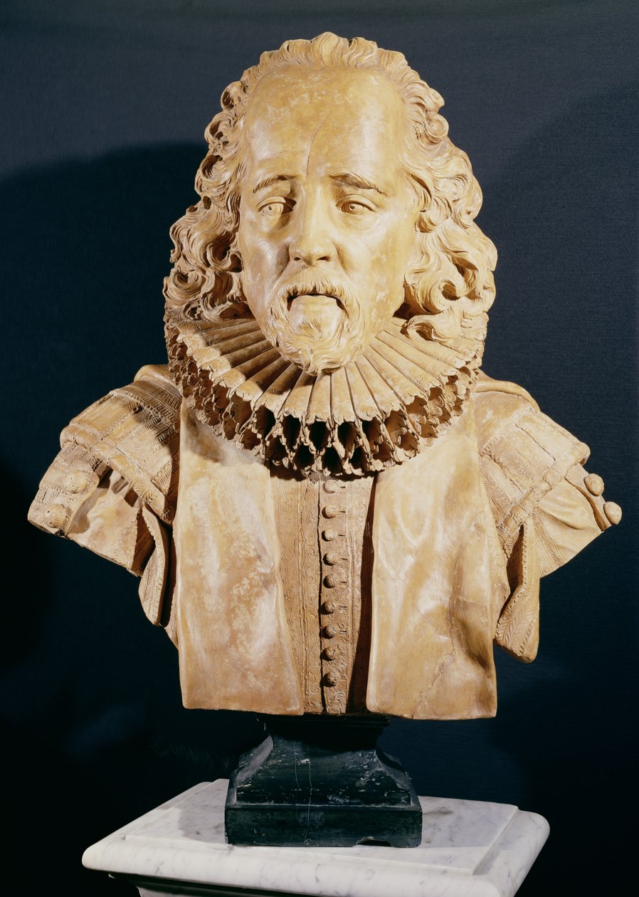 Sir Francis Bacon (1562-1626) Vikont St. Albans (mermer) by Louis Francois Roubillac