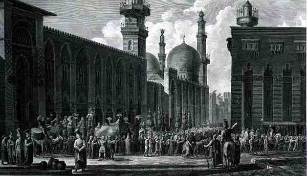 Kahire Kasabasında Bir Evlilik, Charles Emmanuel Patas (1744-1802) tarafından Letronne, Paris tarafından yayınlanan 