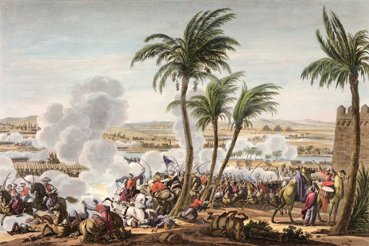 Piramitlerin Savaşı, Mısır, 3 Thermidor, Yıl 6 21 Temmuz 1798 by Louis Francois Couche
