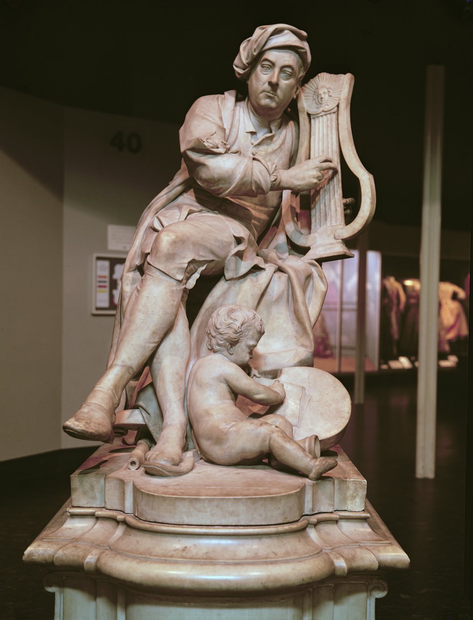 George Frederick Handel (1685-1759) 1738 (marble) by Louis Francois Roubillac