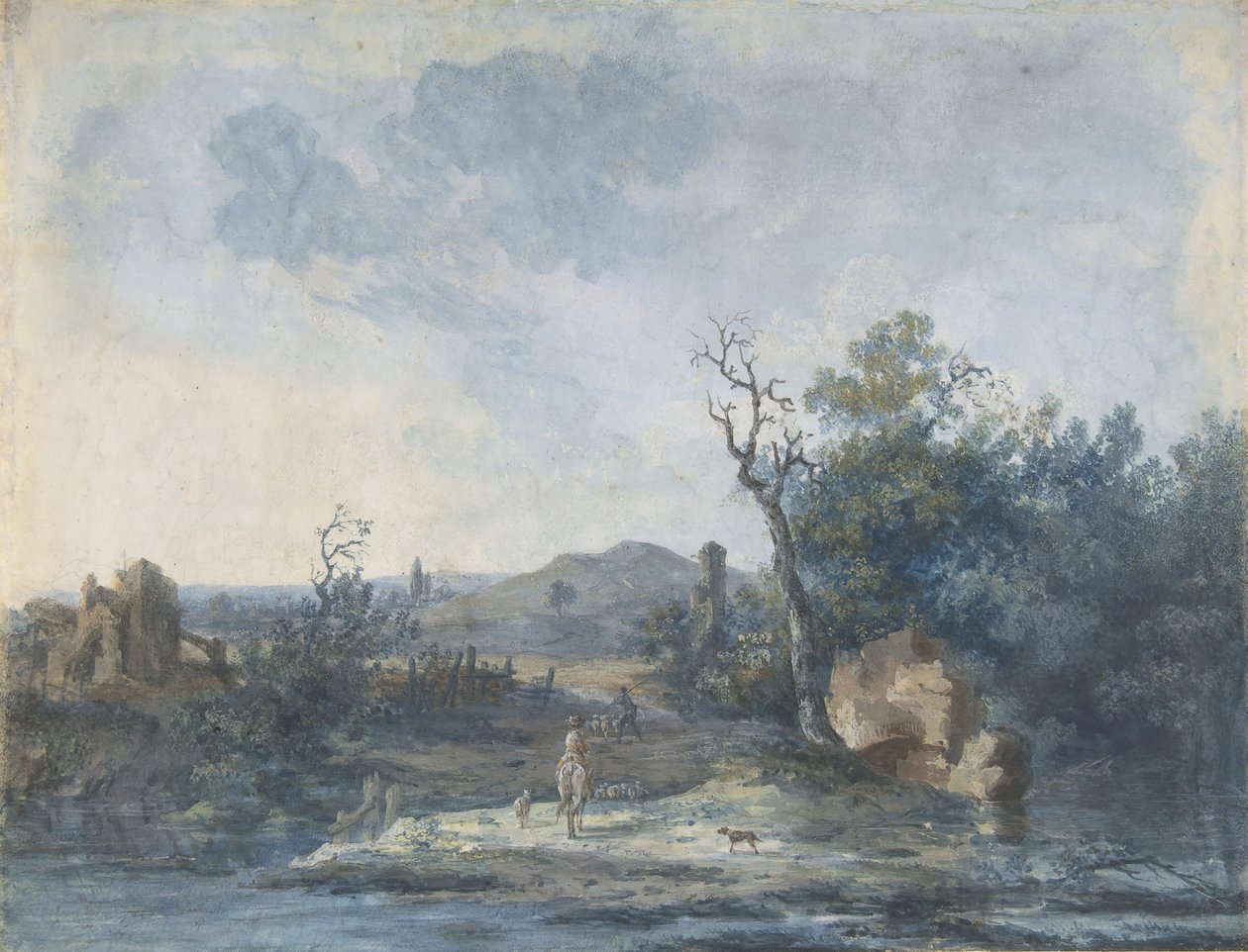Bir Köy Yolundaki Rakamlar, n.d.. by Louis Gabriel Moreau
