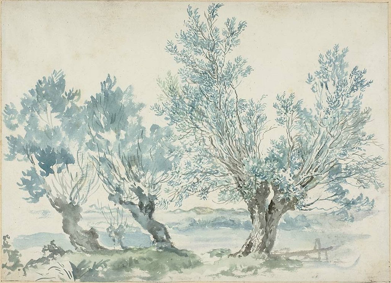 Üç Söğüt Ağacı by Louis Gabriel Moreau