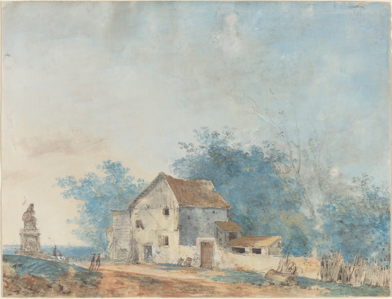 Manzara by Louis Gabriel Moreau the Elder