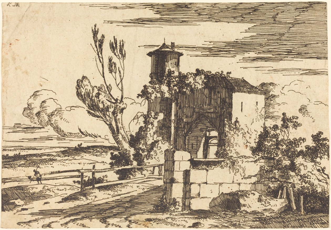 Anıtsal Giriş by Louis Gabriel Moreau the Elder