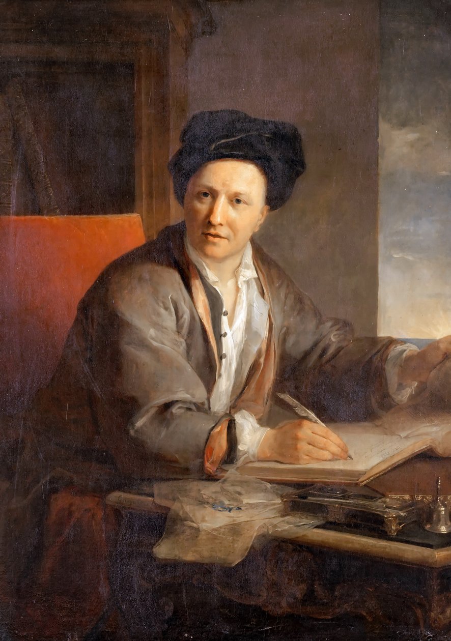 Yazarın portresi Bernard le Bovier de Fontenelle 1657-1757 by Louis Galloche