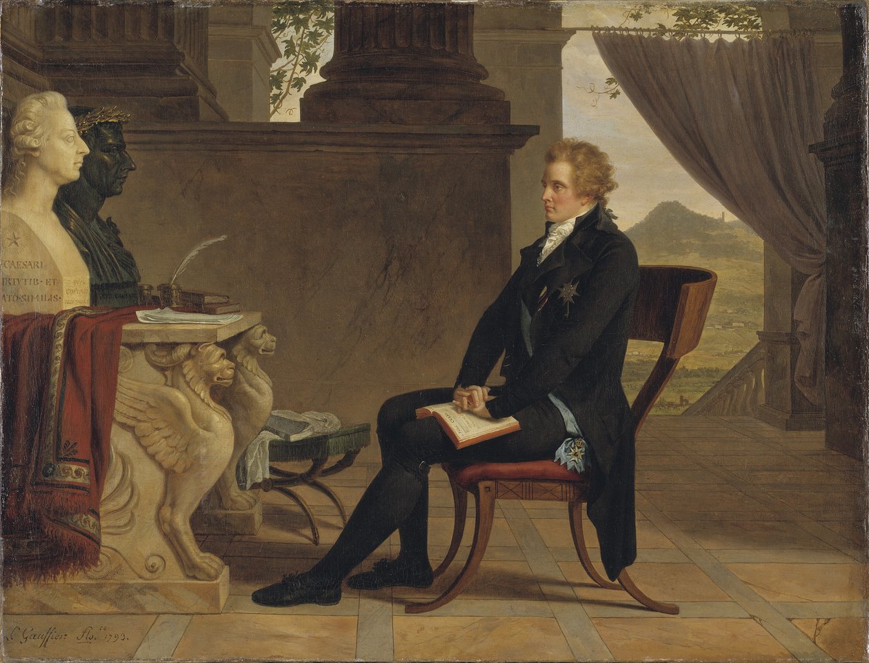 Kont Gustav Mauritz Armfelt, Floransa, 1793 by Louis Gauffier