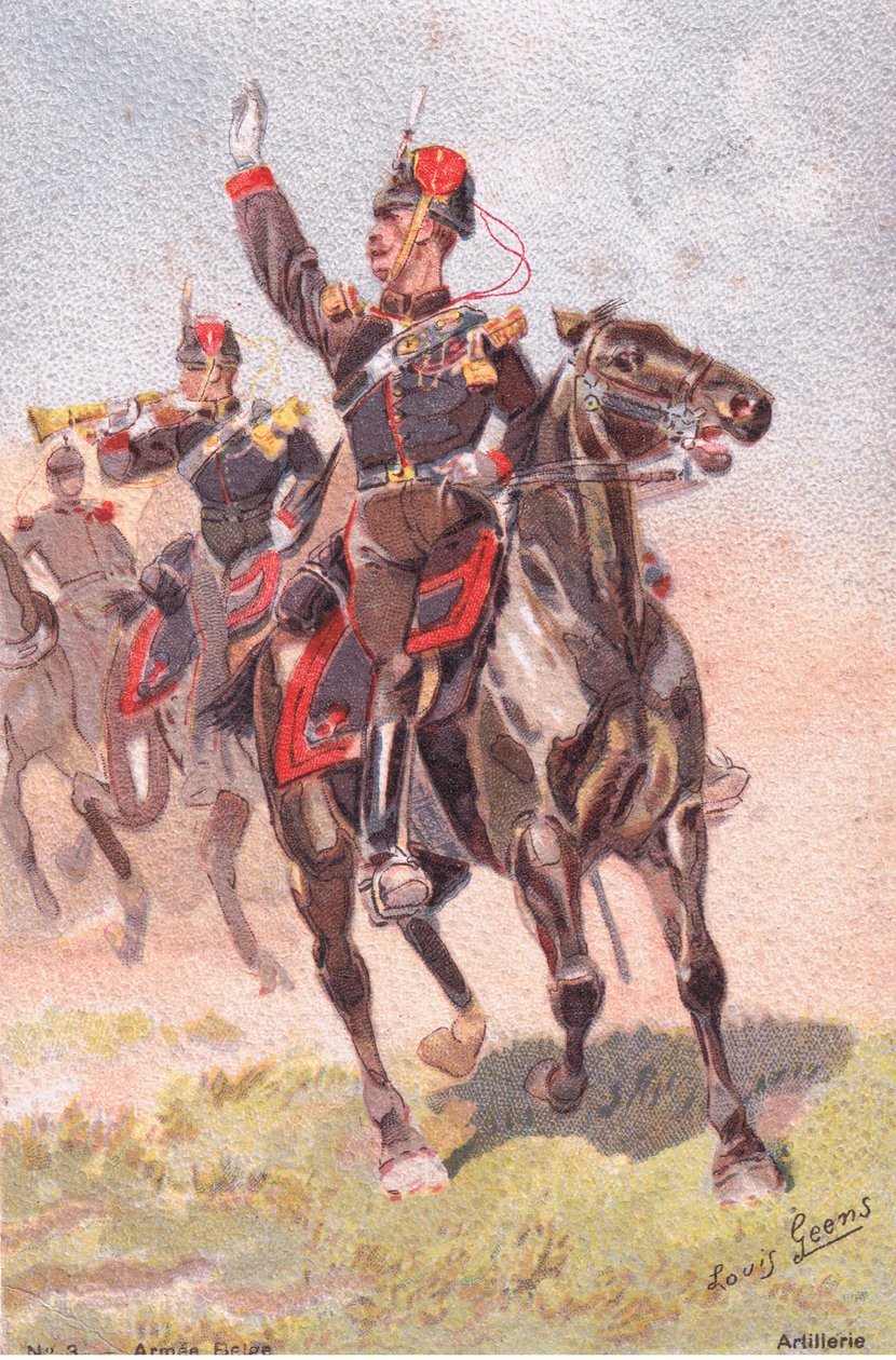 Topçu, Kartpostal, 1920