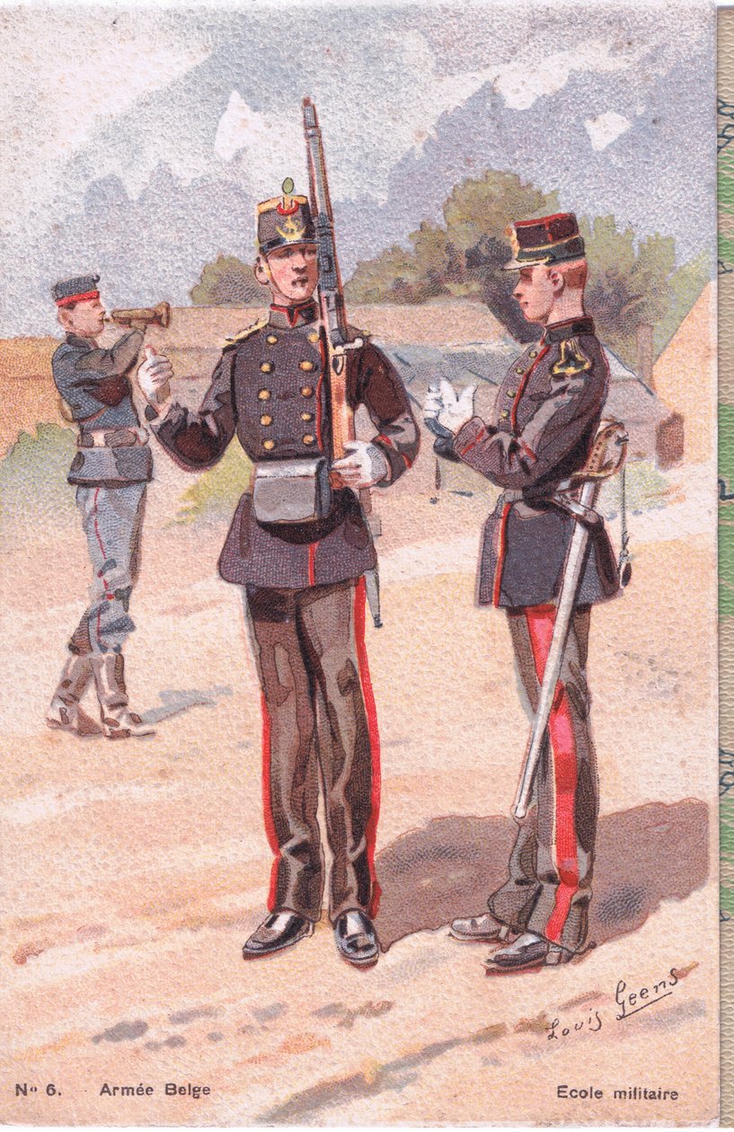 Askeri Okul, Kartpostal, 1920